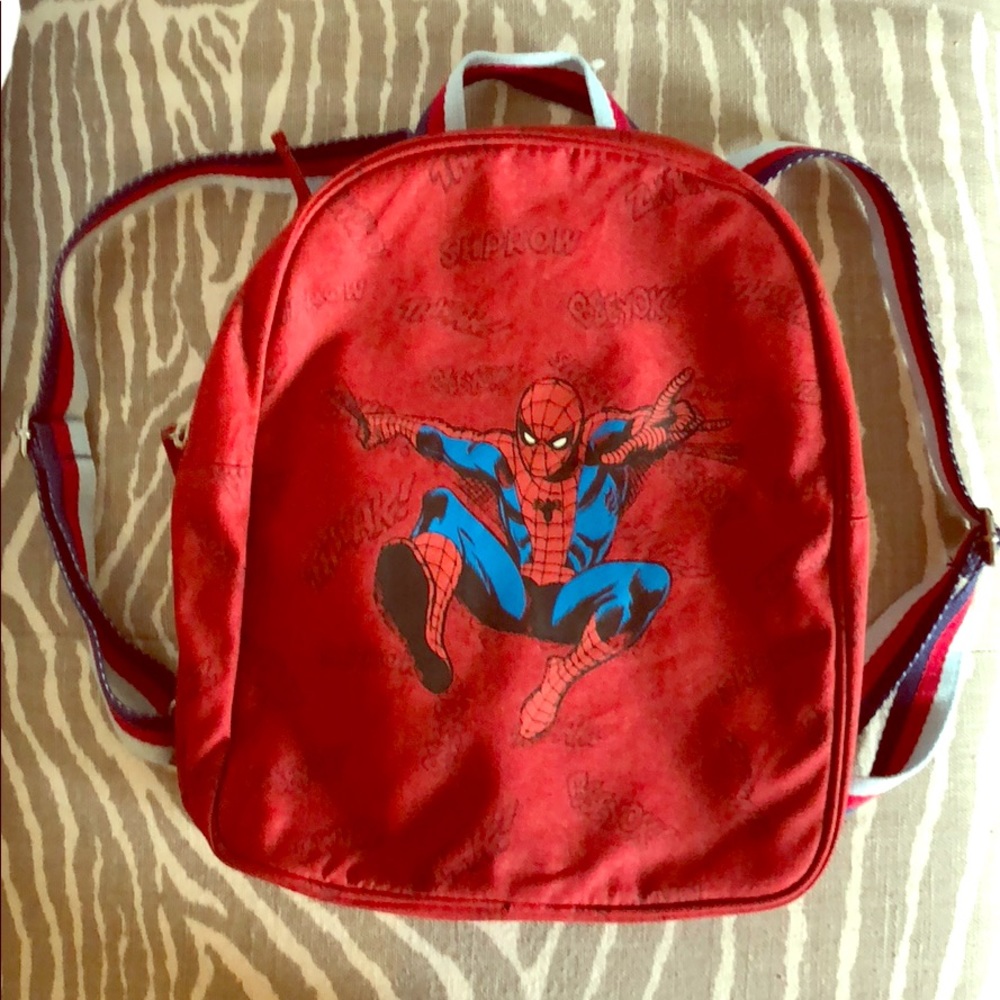 Pottery barn Spider-Man hooded backpack